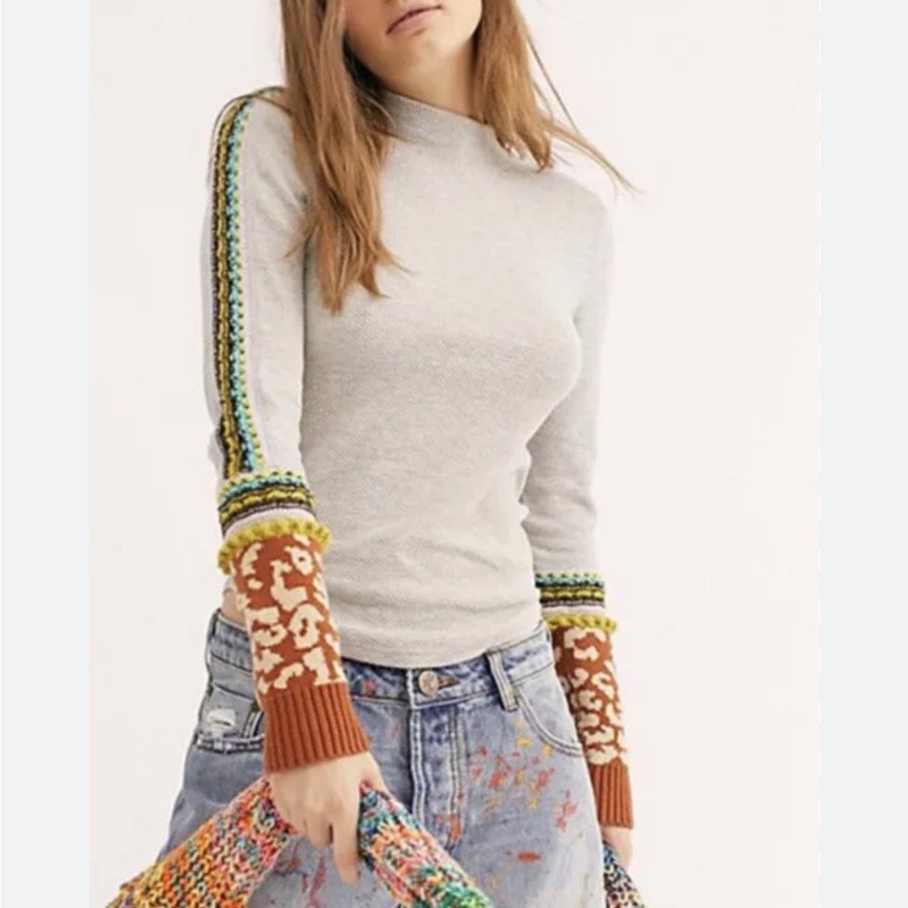 Free people switch it up sweater thermal top